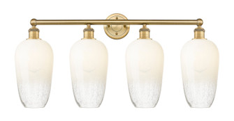 Edison Four Light Bath Vanity in Brushed Brass (405|616-4W-BB-G484-7OP)