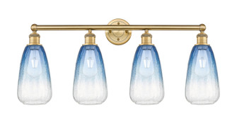 Edison Four Light Bath Vanity in Brushed Brass (405|616-4W-BB-G480-6SB)