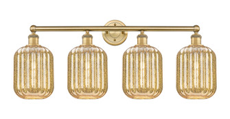 Edison Four Light Bath Vanity in Brushed Brass (405|616-4W-BB-G460-7ME)