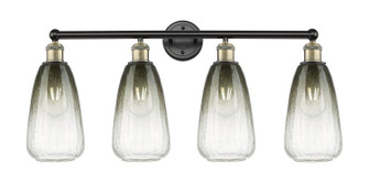 Edison Four Light Bath Vanity in Black Antique Brass (405|616-4W-BAB-G480-6SL)