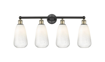 Edison Four Light Bath Vanity in Black Antique Brass (405|616-4W-BAB-G480-6OP)