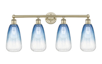 Edison Four Light Bath Vanity in Antique Brass (405|616-4W-AB-G480-6SB)