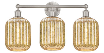 Edison Three Light Bath Vanity in Brushed Satin Nickel (405|616-3W-SN-G460-7ME)