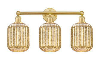 Edison Three Light Bath Vanity in Satin Gold (405|616-3W-SG-G460-7ME)