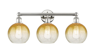 Edison Three Light Bath Vanity in Polished Nickel (405|616-3W-PN-G483-8AM)