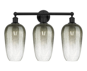 Edison Three Light Bath Vanity in Matte Black (405|616-3W-BK-G484-7SL)