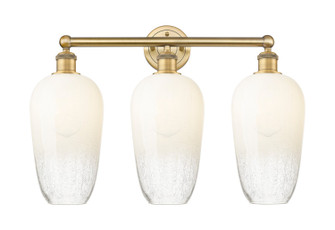 Edison Three Light Bath Vanity in Brushed Brass (405|616-3W-BB-G484-7OP)