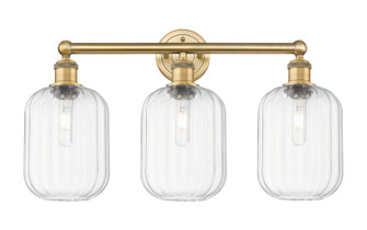 Edison Three Light Bath Vanity in Brushed Brass (405|616-3W-BB-G460-7CL)