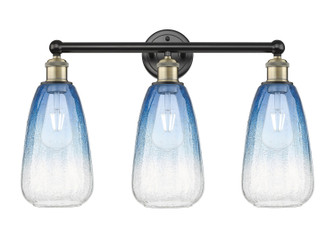 Edison Three Light Bath Vanity in Black Antique Brass (405|616-3W-BAB-G480-6SB)