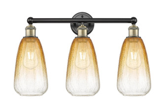 Edison Three Light Bath Vanity in Black Antique Brass (405|616-3W-BAB-G480-6AM)