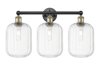 Edison Three Light Bath Vanity in Black Antique Brass (405|616-3W-BAB-G460-7CL)