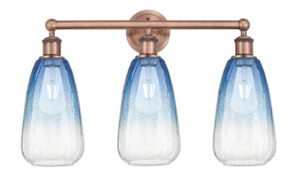 Edison Three Light Bath Vanity in Antique Copper (405|616-3W-AC-G480-6SB)