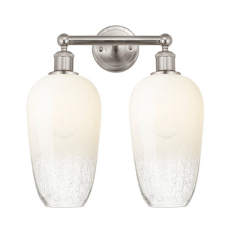 Edison Two Light Bath Vanity in Brushed Satin Nickel (405|616-2W-SN-G484-7OP)