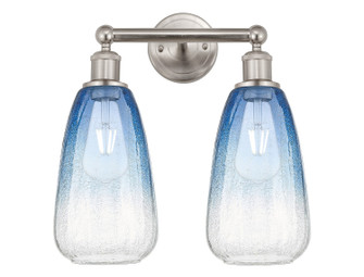 Edison Two Light Bath Vanity in Brushed Satin Nickel (405|616-2W-SN-G480-6SB)