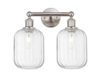 Edison Two Light Bath Vanity in Brushed Satin Nickel (405|616-2W-SN-G460-7CL)