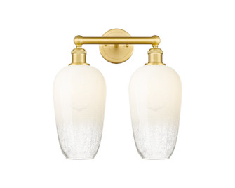 Edison Two Light Bath Vanity in Satin Gold (405|616-2W-SG-G484-7OP)