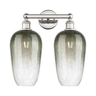 Edison Two Light Bath Vanity in Polished Nickel (405|616-2W-PN-G484-7SL)
