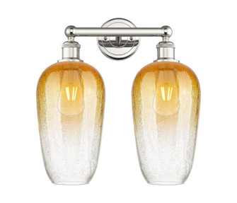 Edison Two Light Bath Vanity in Polished Nickel (405|616-2W-PN-G484-7AM)