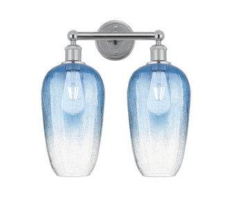 Edison Two Light Bath Vanity in Polished Chrome (405|616-2W-PC-G484-7SB)