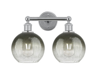 Edison Two Light Bath Vanity in Polished Chrome (405|616-2W-PC-G483-8SL)