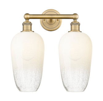Edison Two Light Bath Vanity in Brushed Brass (405|616-2W-BB-G484-7OP)