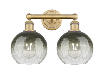 Edison Two Light Bath Vanity in Brushed Brass (405|616-2W-BB-G483-8SL)