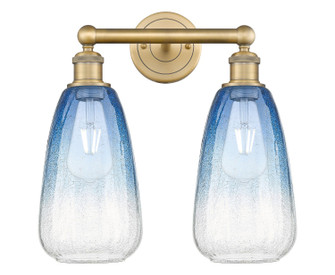 Edison Two Light Bath Vanity in Brushed Brass (405|616-2W-BB-G480-6SB)