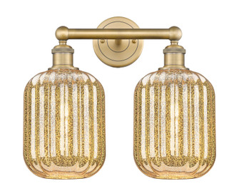 Edison Two Light Bath Vanity in Brushed Brass (405|616-2W-BB-G460-7ME)