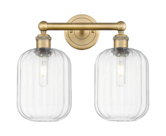 Edison Two Light Bath Vanity in Brushed Brass (405|616-2W-BB-G460-7CL)