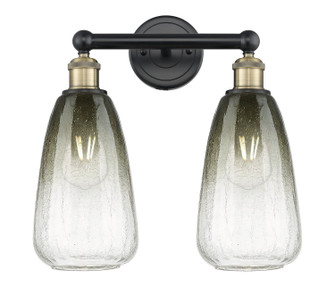 Edison Two Light Bath Vanity in Black Antique Brass (405|616-2W-BAB-G480-6SL)