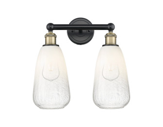 Edison Two Light Bath Vanity in Black Antique Brass (405|616-2W-BAB-G480-6OP)