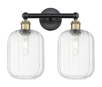 Edison Two Light Bath Vanity in Black Antique Brass (405|616-2W-BAB-G460-7CL)