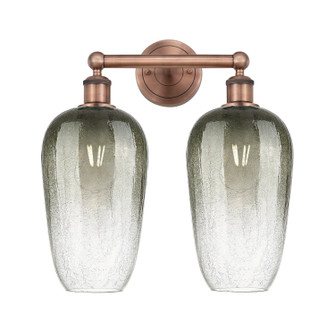 Edison Two Light Bath Vanity in Antique Copper (405|616-2W-AC-G484-7SL)