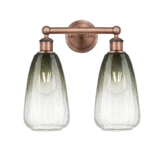 Edison Two Light Bath Vanity in Antique Copper (405|616-2W-AC-G480-6SL)
