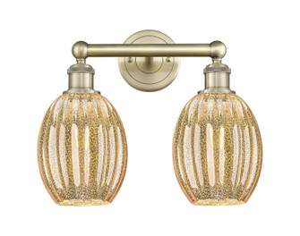Edison Two Light Bath Vanity in Antique Brass (405|616-2W-AB-G459-6ME)
