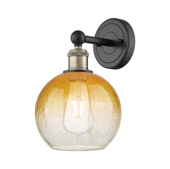 Edison One Light Wall Sconce in Black Antique Brass (405|616-1W-BAB-G483-8AM)