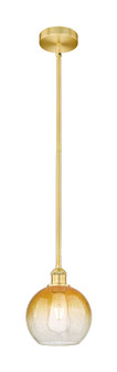 Edison One Light Mini Pendant in Satin Gold (405|616-1S-SG-G483-8AM)