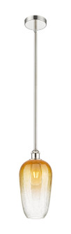 Edison One Light Mini Pendant in Polished Nickel (405|616-1S-PN-G484-7AM)