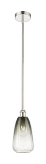 Edison One Light Mini Pendant in Polished Nickel (405|616-1S-PN-G480-6SL)