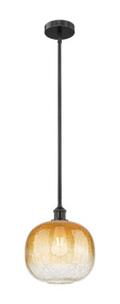 Edison One Light Mini Pendant in Matte Black (405|616-1S-BK-G481-10AM)