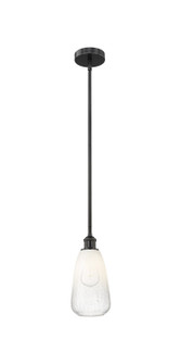 Edison One Light Mini Pendant in Matte Black (405|616-1S-BK-G480-6OP)