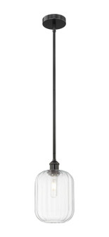 Edison One Light Mini Pendant in Matte Black (405|616-1S-BK-G460-7CL)