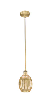 Edison One Light Mini Pendant in Brushed Brass (405|616-1S-BB-G459-6ME)