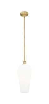 Edison One Light Mini Pendant in Brushed Brass (405|616-1S-BB-G456-8WH)