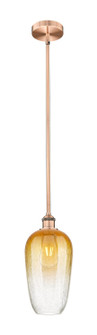 Edison One Light Mini Pendant in Antique Copper (405|616-1S-AC-G484-7AM)