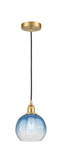 Edison One Light Mini Pendant in Satin Gold (405|616-1P-SG-G483-8SB)
