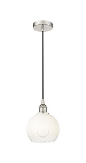 Edison One Light Mini Pendant in Polished Nickel (405|616-1P-PN-G483-8OP)