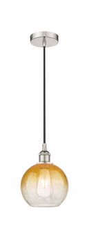 Edison One Light Mini Pendant in Polished Nickel (405|616-1P-PN-G483-8AM)