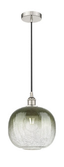 Edison One Light Mini Pendant in Polished Nickel (405|616-1P-PN-G481-10SL)