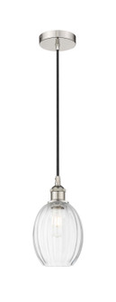 Edison One Light Mini Pendant in Polished Nickel (405|616-1P-PN-G459-6CL)